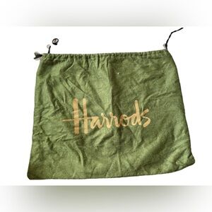 Vintage Harrods Green Dust Bag